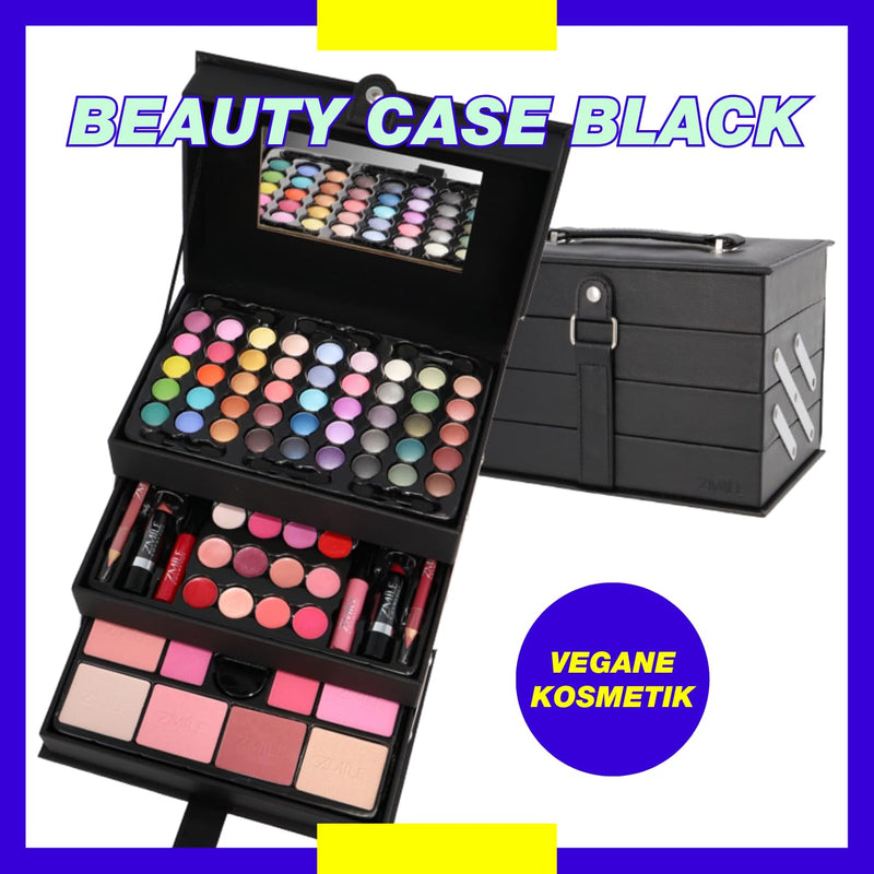 ZMILE COSMETICS Beauty Case Black Kosmetikkoffer vegane Kosmetik mit Schminke - Make Up Set für unte