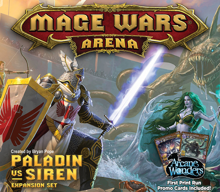 Arcane Wonders ARWWX3PS Brettspiel Mage Wars Paladin vs. Siren Expansion