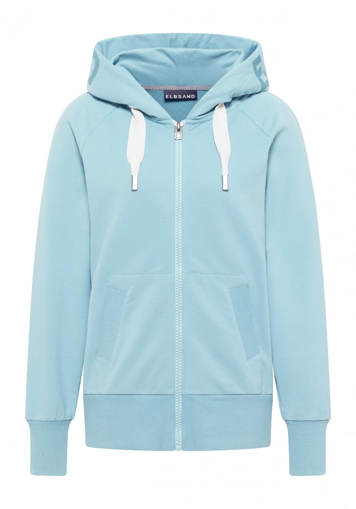 Elbsand Kelda Damen Sweatjacke mit Kapuze, Zip-Jacke, Reissverschluss XS Cameo, XS Cameo