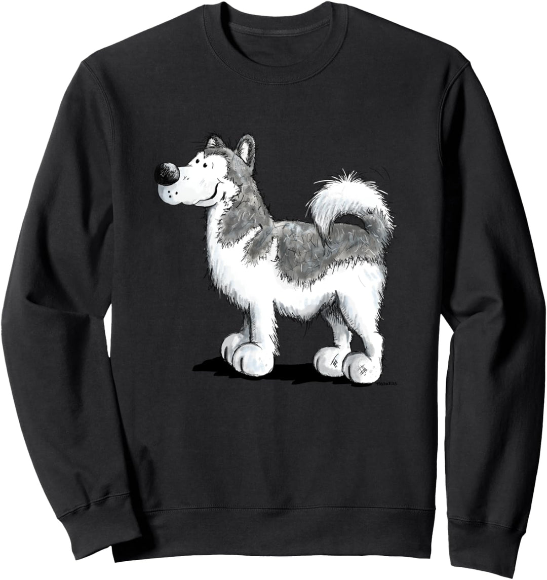 Lustiger Siberian Husky Schlittenhund Malamute I Hunde Fan Sweatshirt