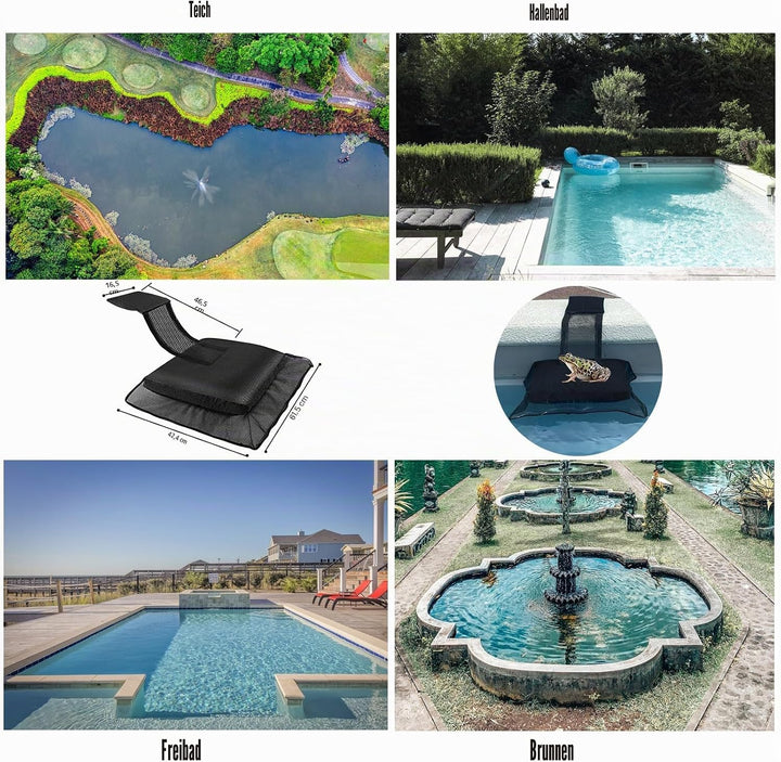 Omobolanle Tierrettende Fluchtrampe Schwimmhilfe für Schwimmbad Tierfluchtrampe Rettung Kleintiere b
