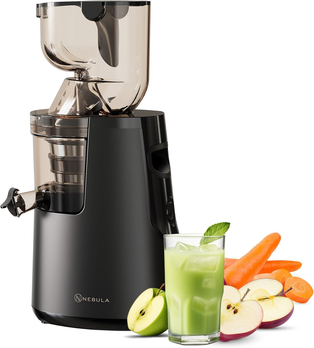 Nebula Grande 45RPM Cold Press Slow Juicer - Ganzes Obst und Gemüse, frischer, gesunder Saft, Sorbet