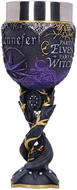 Nemesis Now Krug Kanne Offizielles Lizenzprodukt The Witcher Yennefer Kelch, 19,5 cm, Schwarz