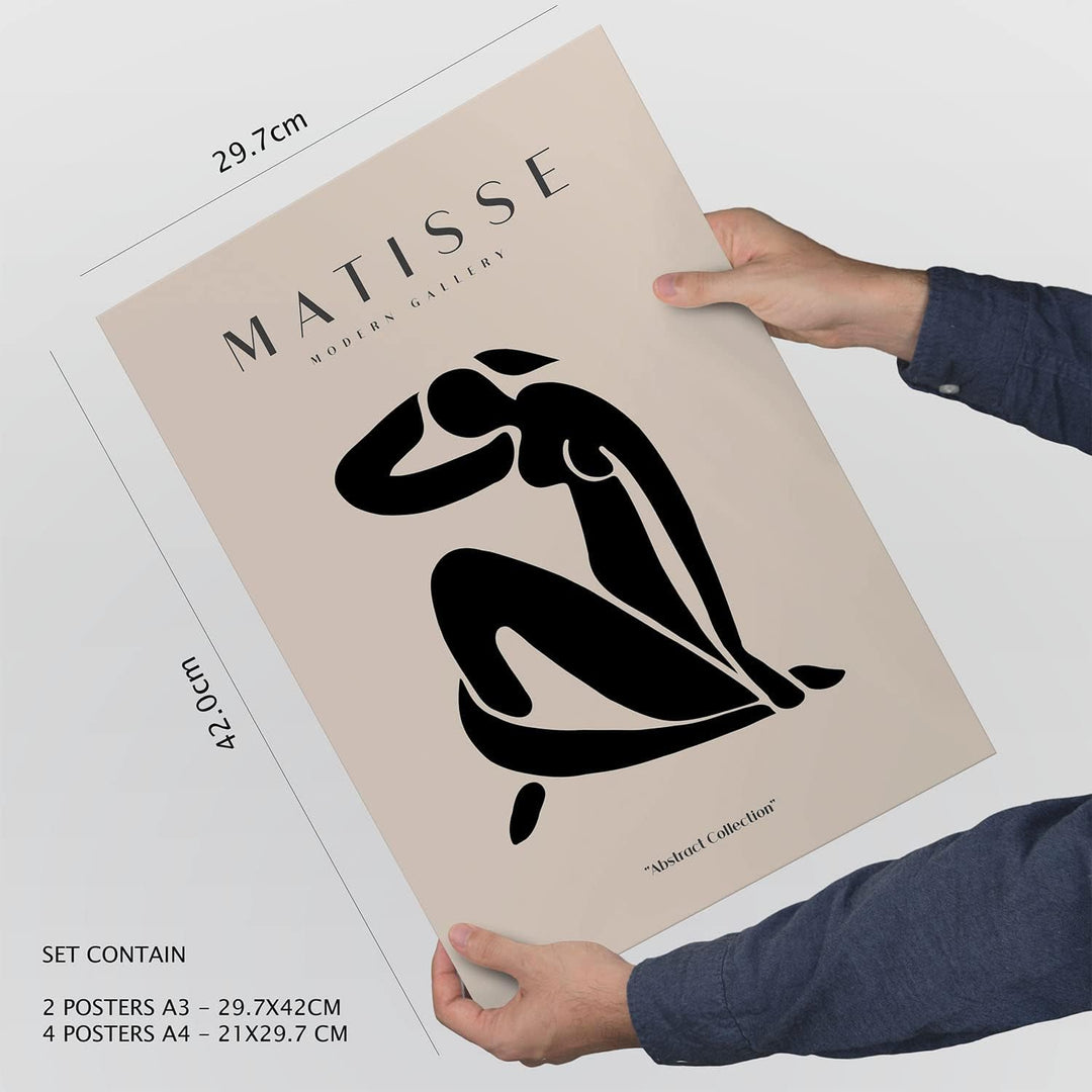 Nacnic Set mit 6 Postern von Picasso und Matisse. Abstrakte Gemälde. Drucke des Fauvismus und Surrea