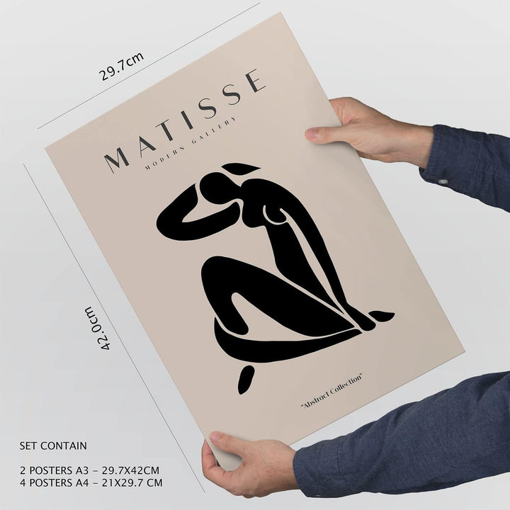 Nacnic Set mit 6 Postern von Picasso und Matisse. Abstrakte Gemälde. Drucke des Fauvismus und Surrea