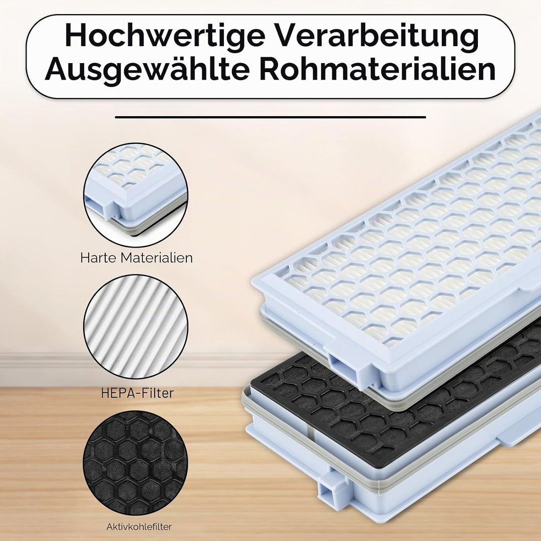 (8 Stück) Guard S1/ L1 Ersatz-HEPA-Filter, kompatibel mit Miele Guard S1/ L1, Compact C1 &amp; C2/ Compl