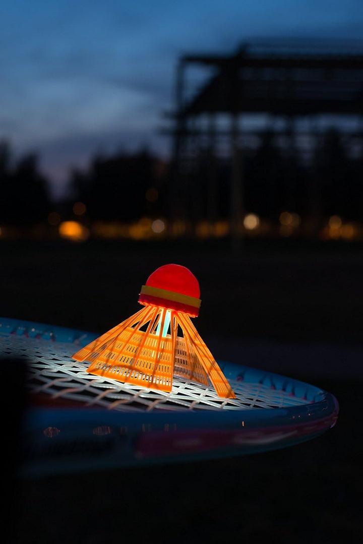 Speedminton FUN Set - Alternative zu Beachball/Federball inkl. 2 HELI Speeder für Strand, Park, Gart