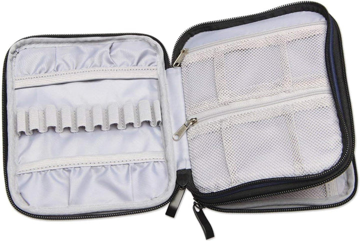 Damero Häkelnadeln-Tasche, Stricktasche für Stricknadeln, Handarbeitstasche für Haken, Stricken, Bla