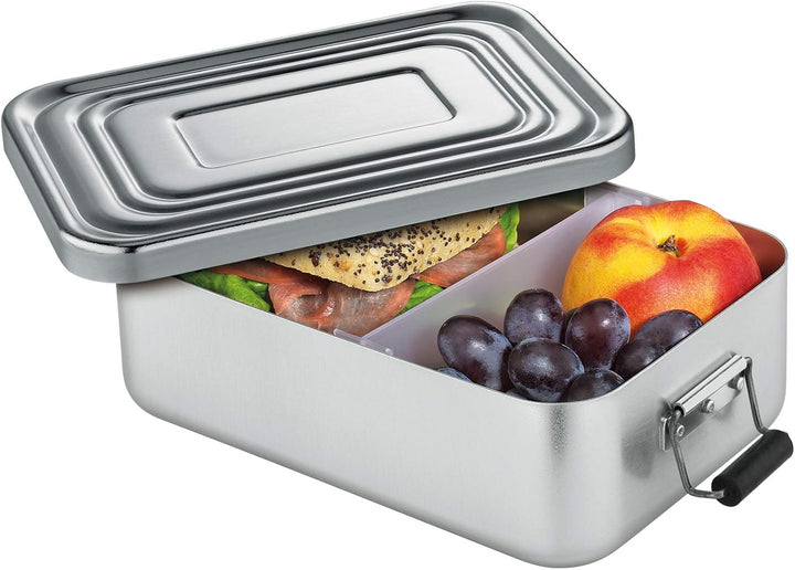 Küchenprofi Lunchbox Gross aus Aluminium in der Farbe Silber, Masse: 23cm x 15cm x 7cm, 10 0147 24 2