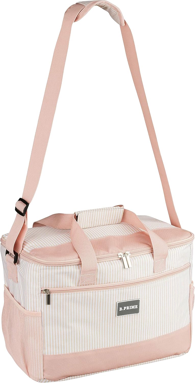 B.PRIME 20L Kühltasche Classic I 36x26x22cm I Isoliertasche I Lunch-Tasche I Kühlbox I Picknick-Tasc