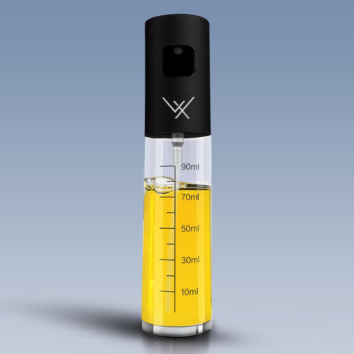 VALUXE® Ölsprüher [BLACK ORIGINAL] - Extrem präzise Öl-Sprühflasche aus Edelstahl und Glas - Multifu