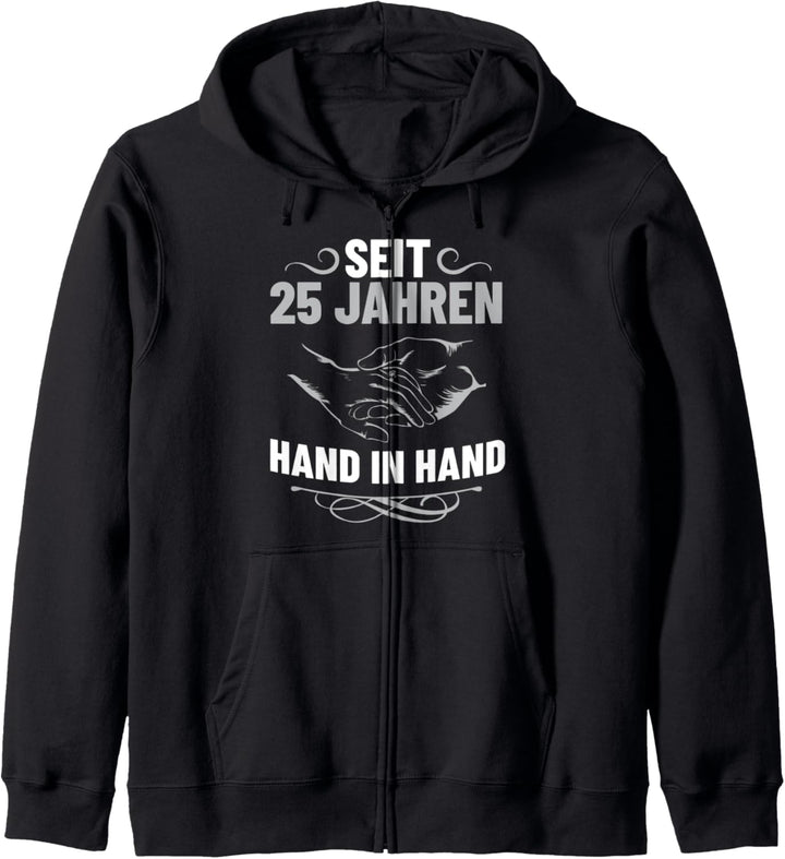 Hochzeitstag Jubiläum Silberhochzeit Deko Ehepaar Kapuzenjacke