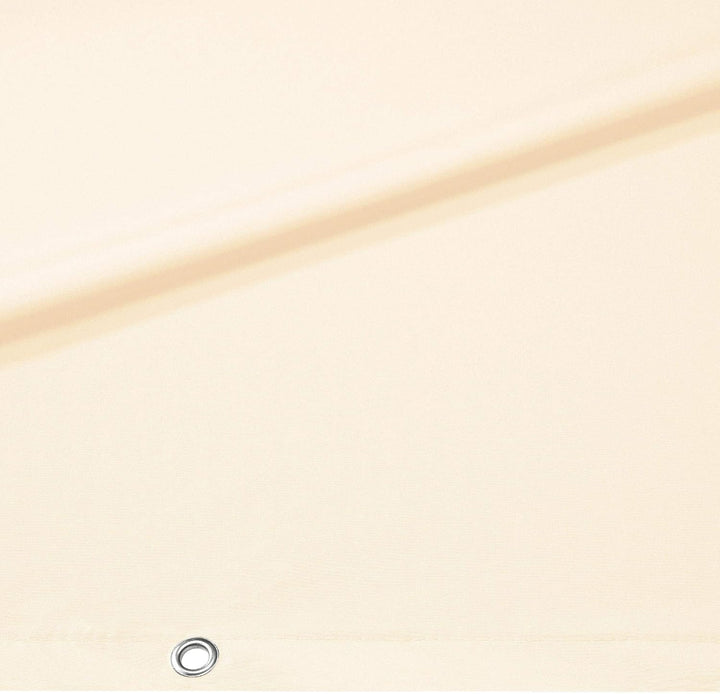 CelinaSun Sichtschutz Balkon 0,75 x 3 m Creme weiss PES Balkonbespannung mit Kabelbinder wasserabwei