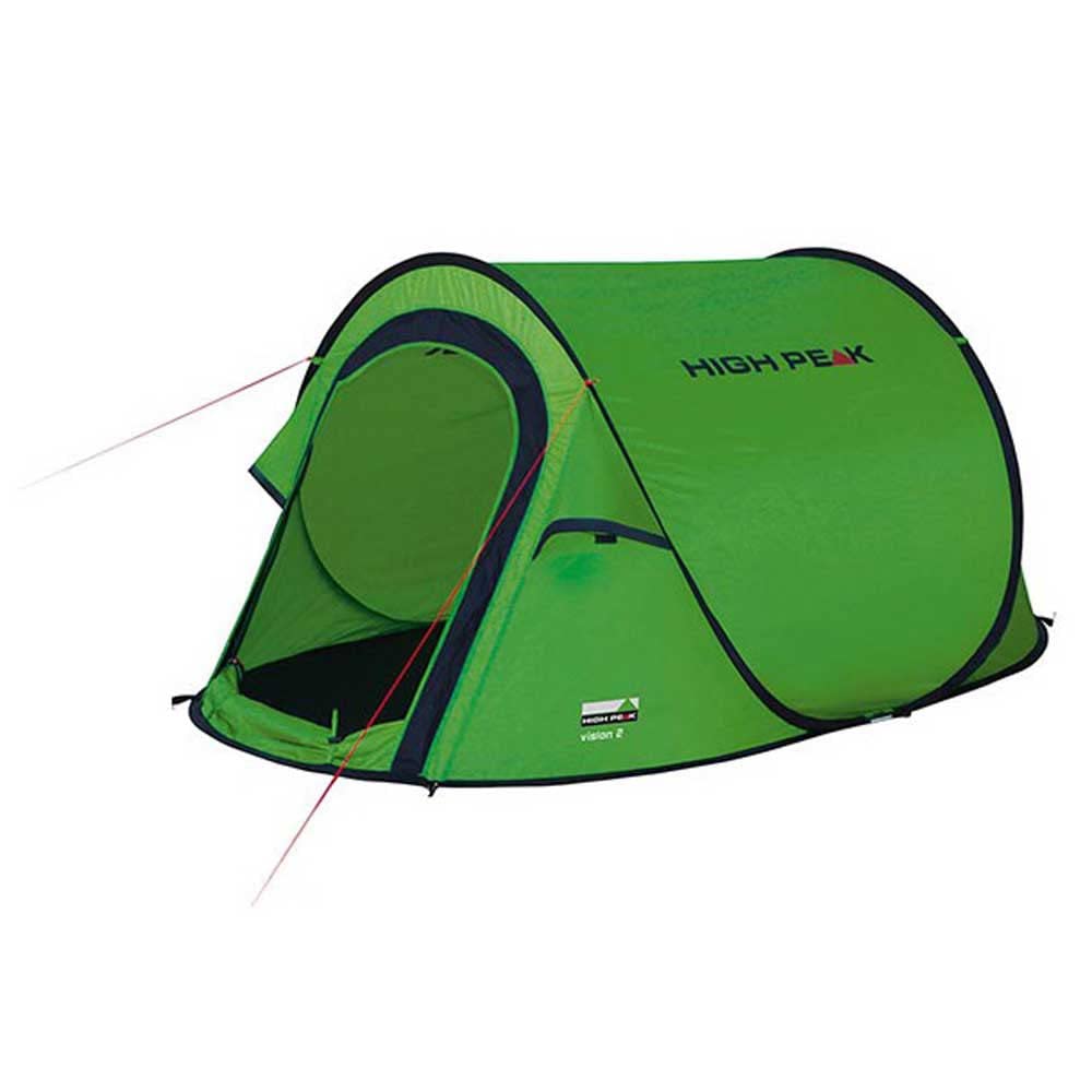 High Peak Wurfzelt Vision 2, Pop Up Zelt für 2 Personen, Festivalzelt freistehend, super leichtes Sc