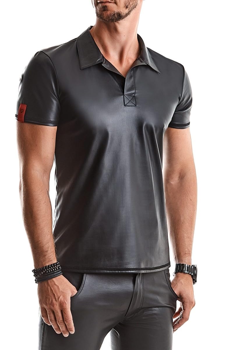 Polo en Wetlook - Regnes - L - Noir