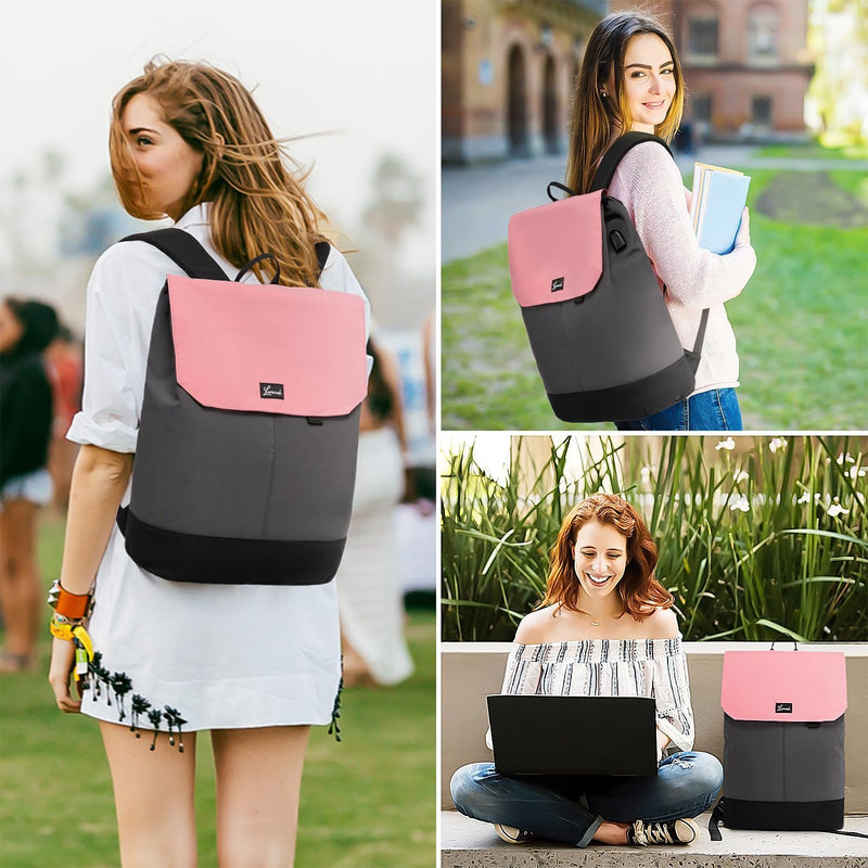 LOVEVOOK Rucksack Damen, Verbessert Grosser Laptop Schulrucksack Mädchen Teenager mit 15,6 Zoll Lapt