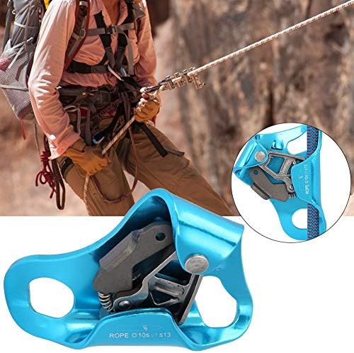 Alomejor Ascenders Climbing Riser Mountaineering Ergonomische Abseilausrüstung Kletterseil für 8-13m