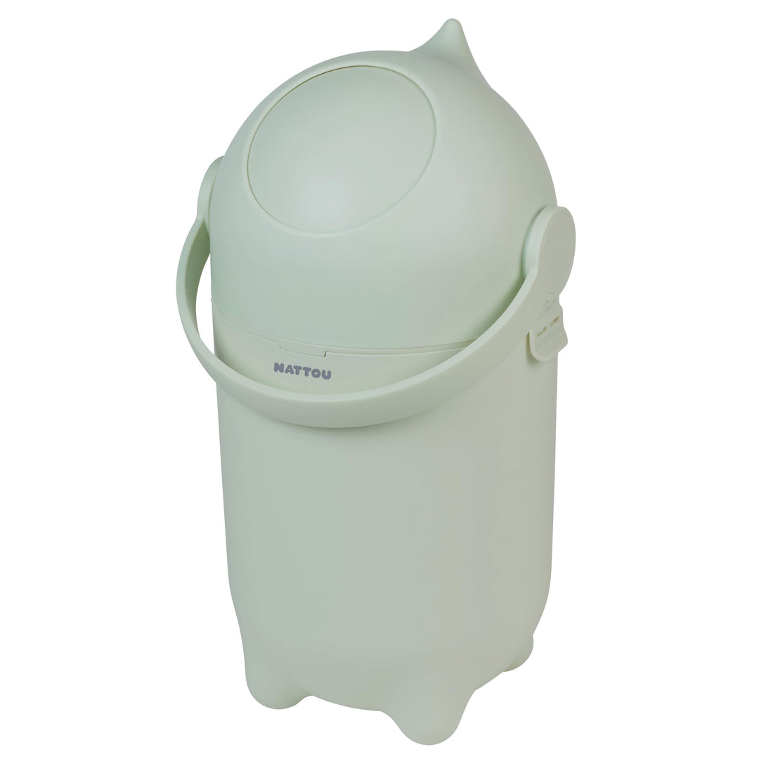 Nattou Windeleimer Dropy, Geruchsdicht, Einfaches Öffnen mit einer Hand, 49,5 x 28 cm, Polypropylen/