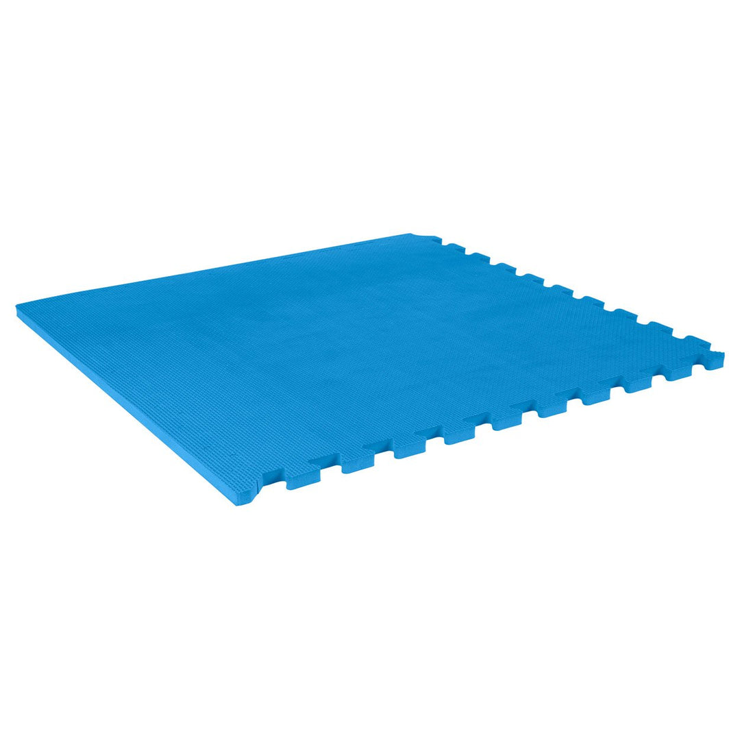 Vario-Step Gymnastikmatte Bodenmatte Sportmatte, Fitnessmatte 60x60 cm Blau, Blau