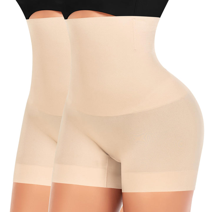 Bauchweg Unterhose Damen Shapewear Nahtlose Miederhhose Hohe Taille Kurze Miederpants Body Shaper Le