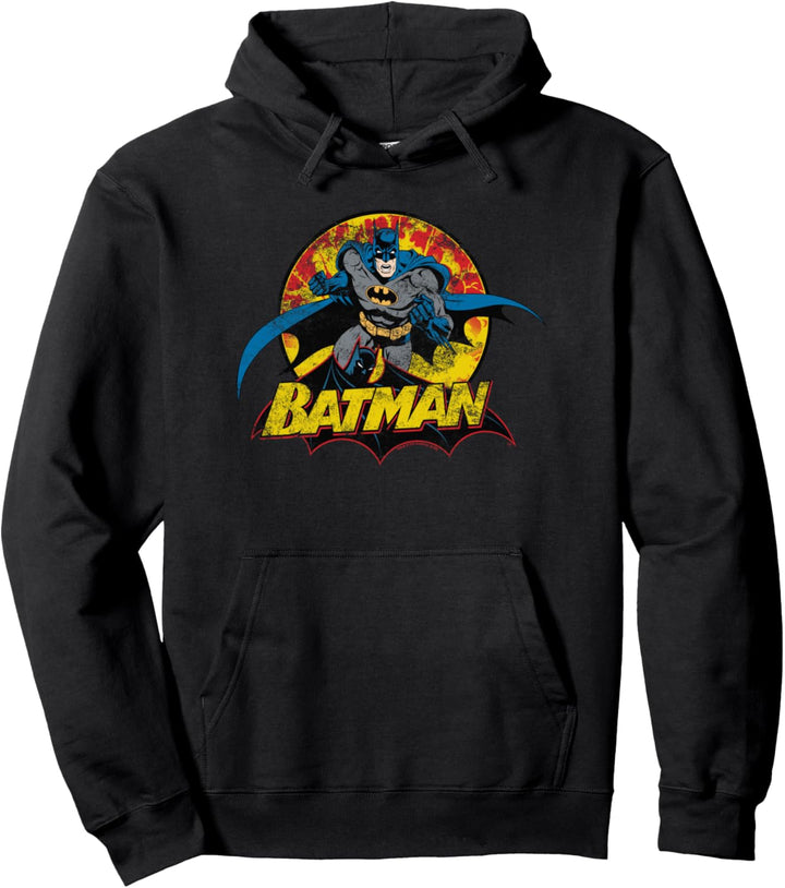 Batman Rough Distress Pullover Hoodie