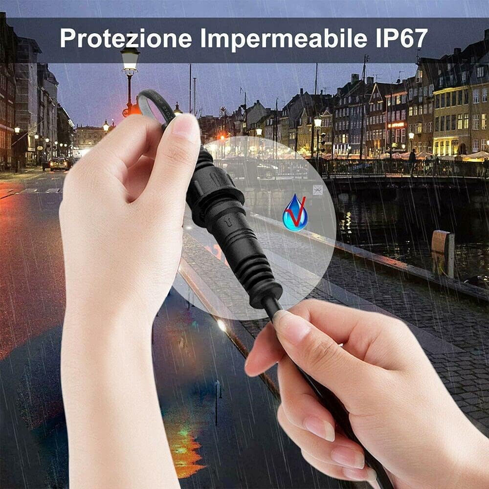 Arotelicht 5 pcs Set 1M 2Pin Verlängerungskabel für einfarbige LED Leuchten,IP67 wasserdicht Verläng