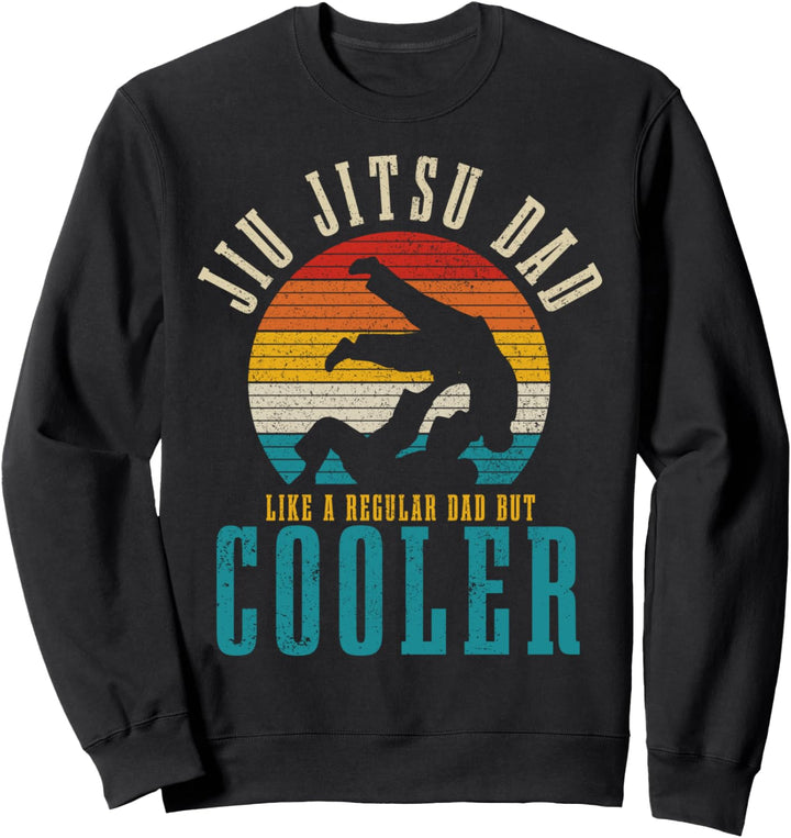 Jiu Jitsu Dad Like A Regular Dad But Cooler Lustig Vintage Sweatshirt