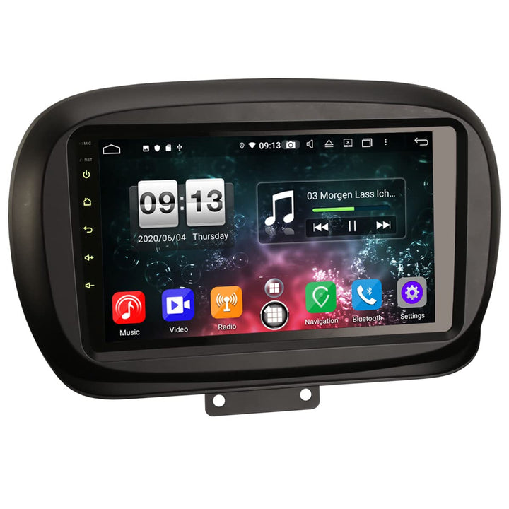 ERISIN 8-Kern Android 10 Autoradio Bluetooth GPS für FIAT 500X Navigation Unterstützt Carplay DSP An