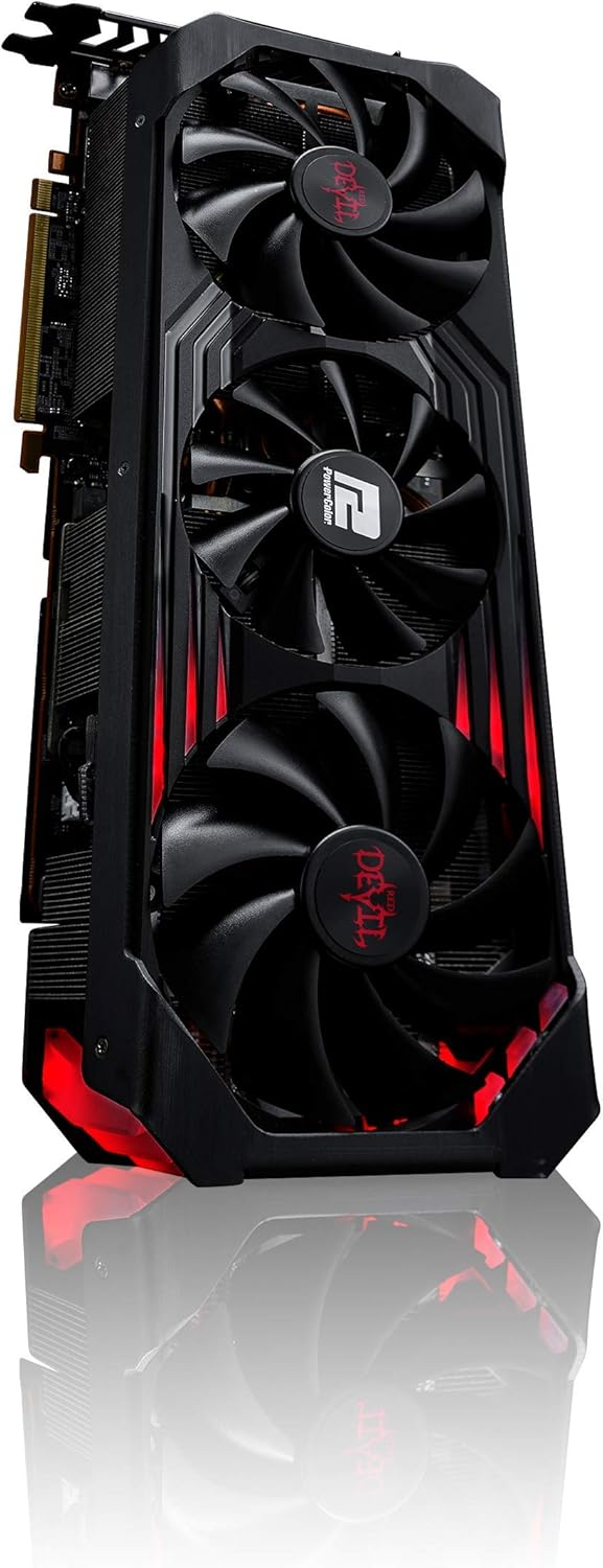 PowerColor Red Devil AMD Radeon RX 6900 XT Ultimate Gaming Grafikkarte mit 16 GB GDDR6 Speicher, ang