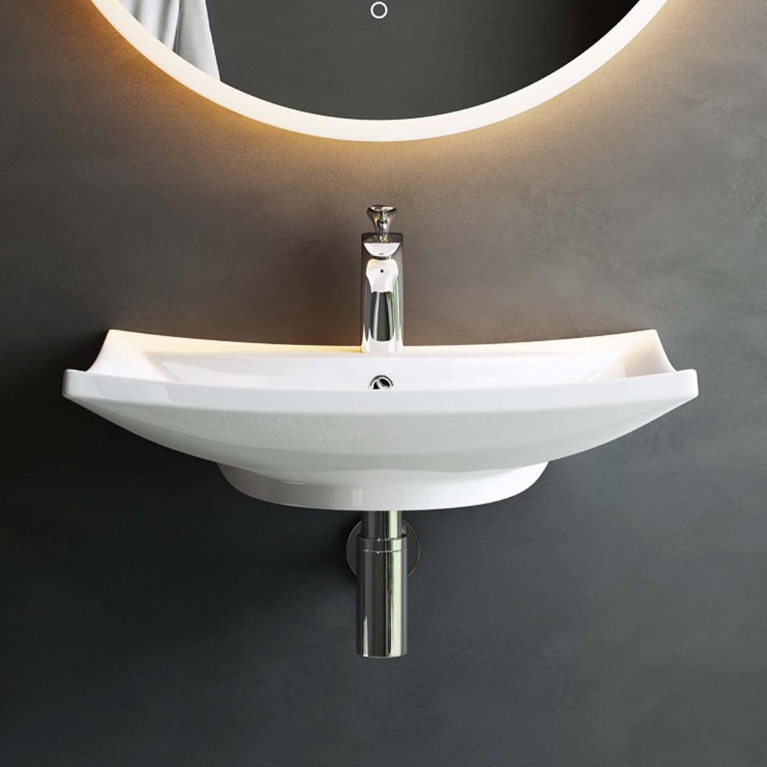 Mai &amp; Mai Aufsatzwaschbecken Brüssel709 mit Nano-Beschichtung Lotus-Effekt in weiss aus Keramik 1 Ar