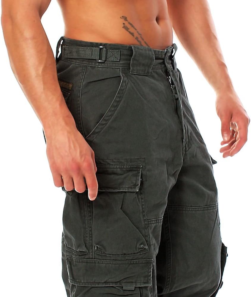 Jet Lag Herren Cargohose Hose 007 Loose-Fit Seitentaschen urban chic 3XL/32