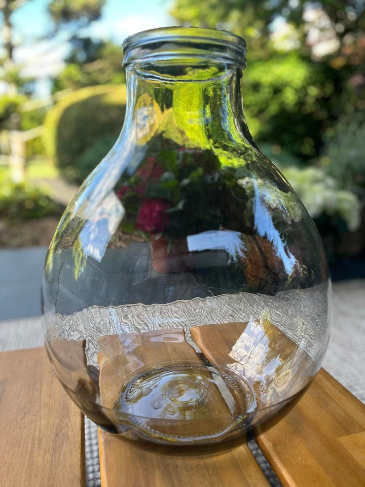 Glasballon Set +Gummikappe+ GÄRRÖHRCHEN Weinballon Flasche Glasflasche Gallone Gärbehälter Glasgärba