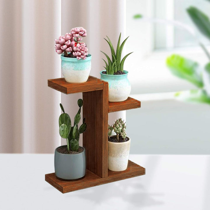 QLINDGK Sukkulenten-Ständer, 2 Etagen, Mini-Pflanzenregale, Tischplatte, Pflanzenregal, Halter, für
