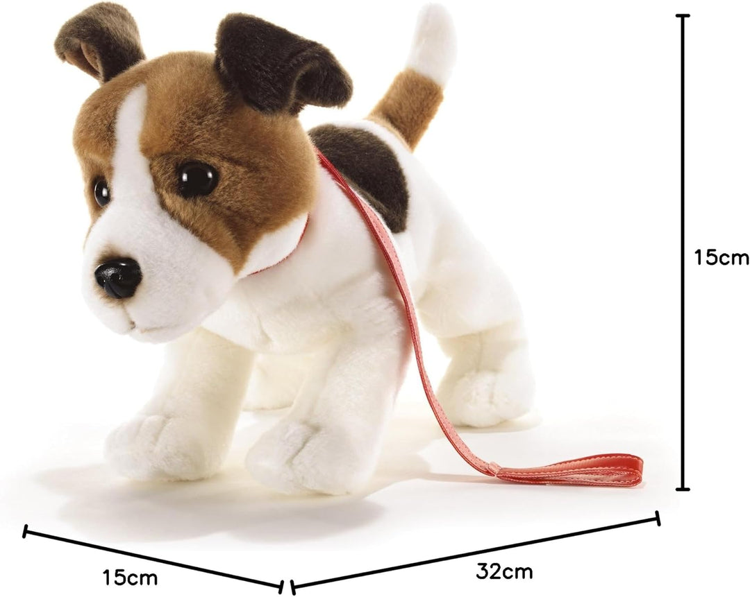 Plüsch & Company 15782 "Hunde Milo JRT mit Leine Plüsch Spielzeug, 32 cm