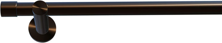 Tilldekor Gardinenstange HIGH-LINE ANDRAX, braun-antik, Ø 20 mm,1-Lauf, 240 cm, inkl. Trägern und En