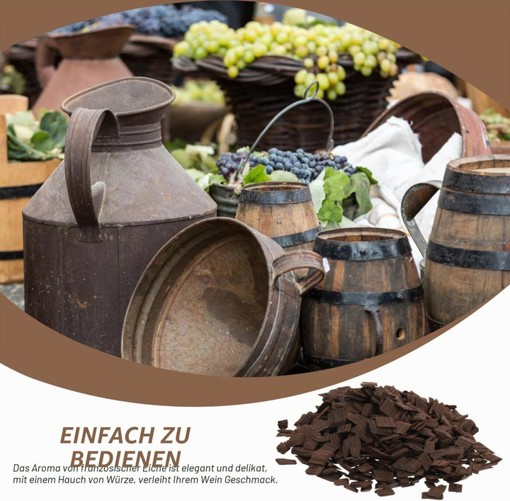 PRETYZOOM 1 Packung Eichenspäne Eichenchips zum Reifen von Whisky Ausrüstung für die Weinherstellung