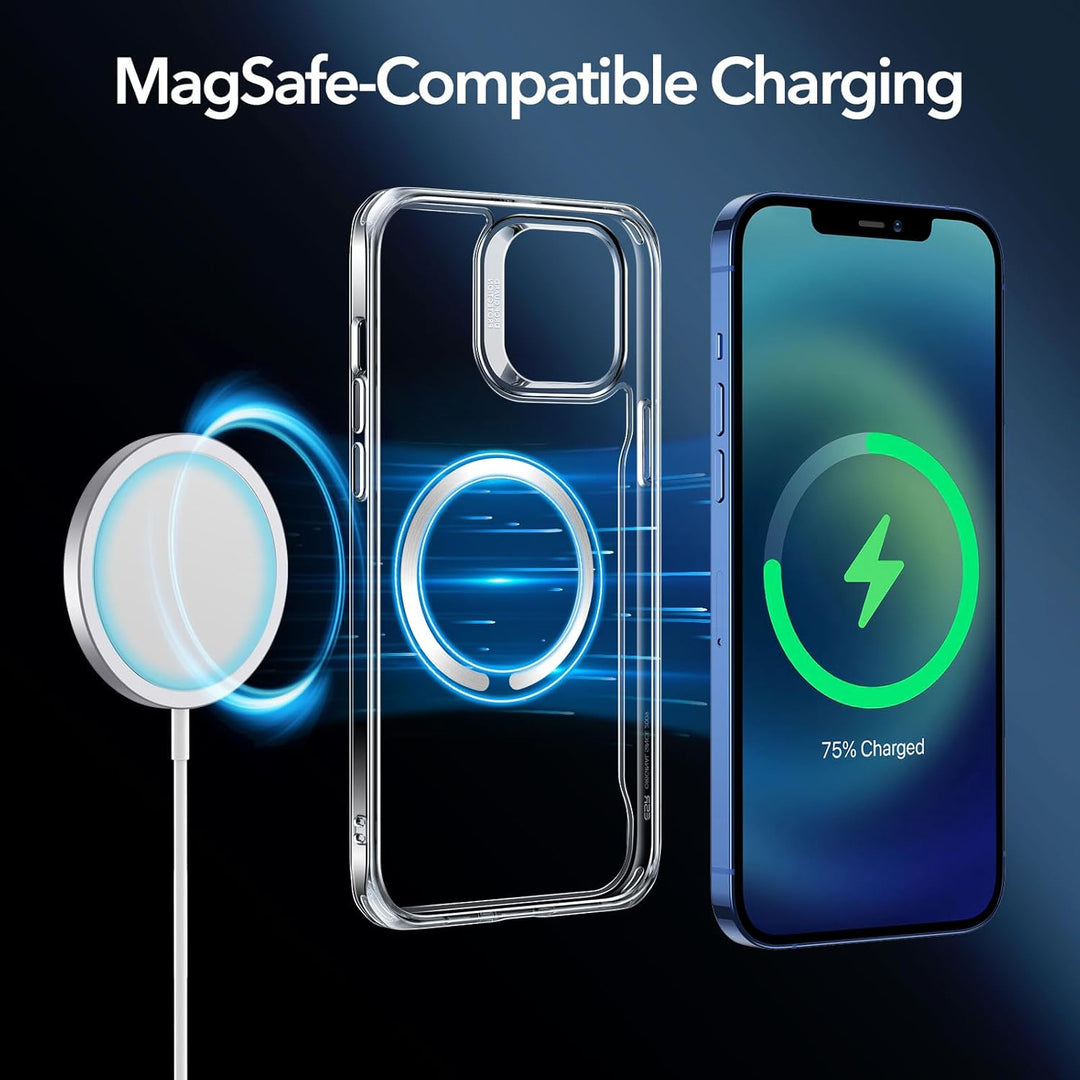 ESR Hülle für iPhone 12, iPhone 12 Pro 2020 Sidekick Hybrid Magafe Case, Transparent Handyülle mit H