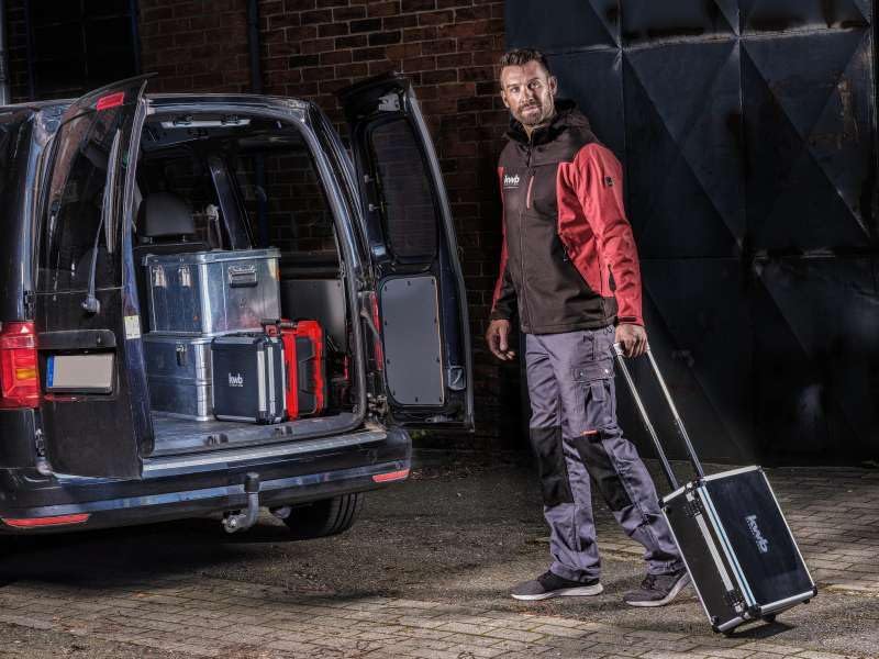kwb Werkzeugkoffer mit Trolley-Funktion, 175-teilig, gefüllt, Werkzeug im stabilem Aluminiumkoffer,
