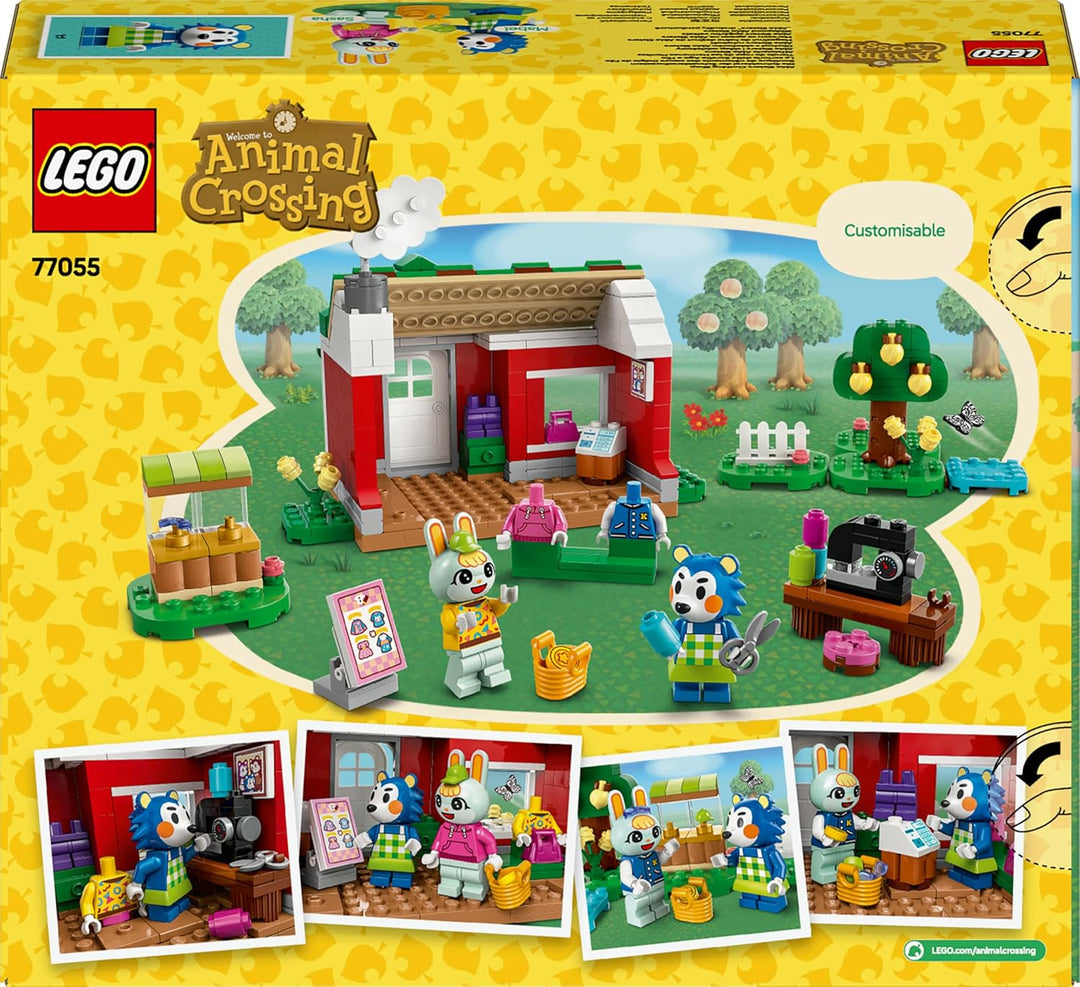 LEGO Animal Crossing Die Schneiderei der Schneiderschwestern, Bauset für kreative Rollenspiele, Gesc