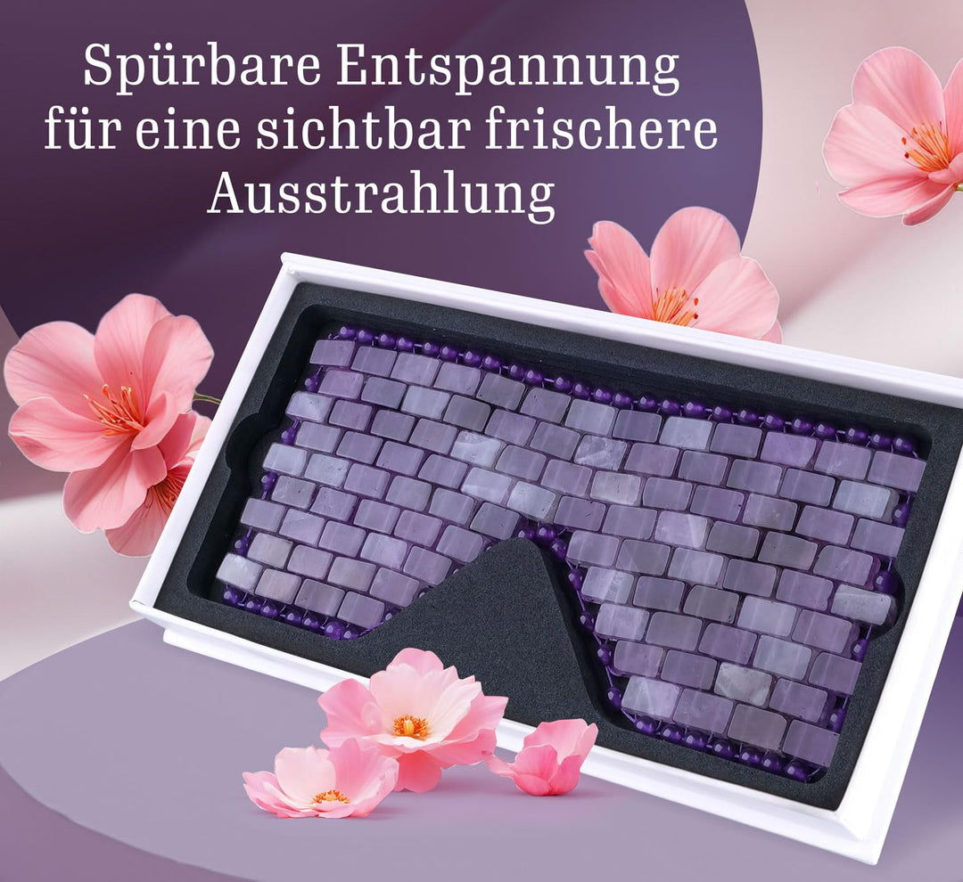 Amethyst-Augenmaske - Edelstein-Augenmaske fürs Gesicht - Wohlfühlhaut, Wellness, Beauty, Gesicht au