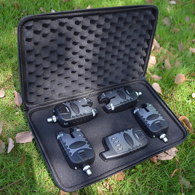 Hirisi Tackle Funk-Angel-Bissanzeiger-Set 4+1 Karpfen-Angelgerät-Set 1 plus