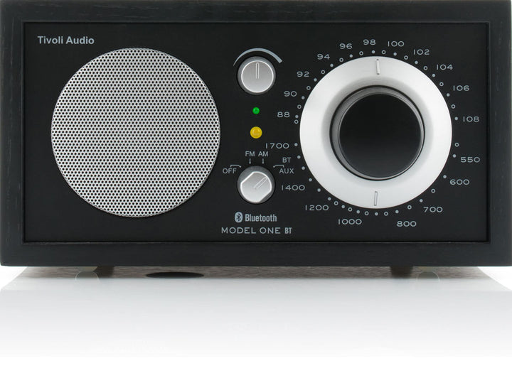 Tivoli Audio Model One BT Bluetooth UKW-/MW-Tisch Radio (Schwarz / Schwarz / Silber), Schwarz / Schw