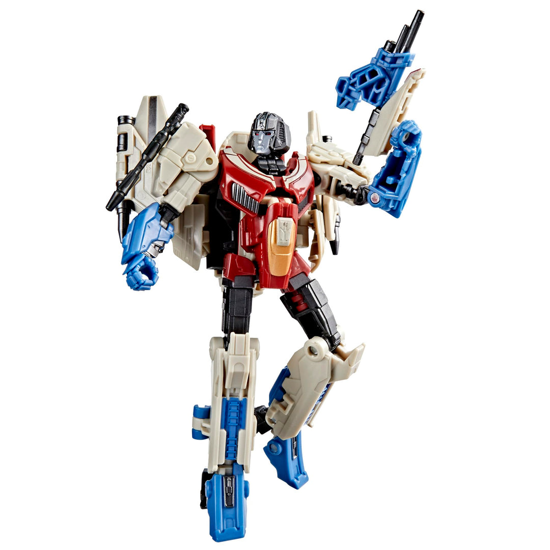 Transformers Studio Series Deluxe-Klasse Starscream Action-Figur One | 11,4 cm, konvertiert in Cyber