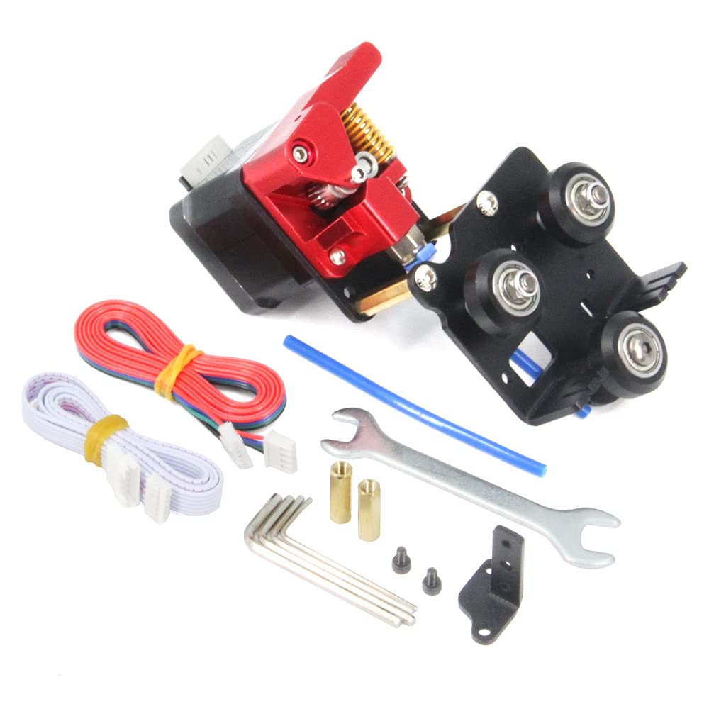 Befenybay Upgrade Direct Dual Gear Extruder Support Kit mit Schrittmotor Easy Print Flexibles Filame
