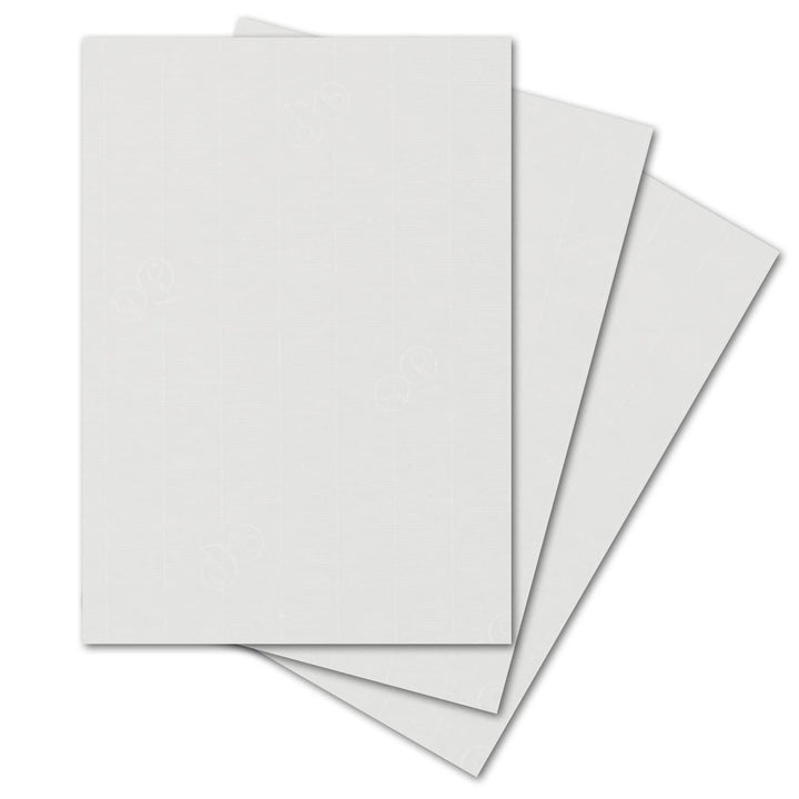 ARTOZ 50x Bastelpapier - Weiss - DIN A4 297 x 210 mm - 220 Gramm pro m² - Edle Egoutteur-Rippung - H