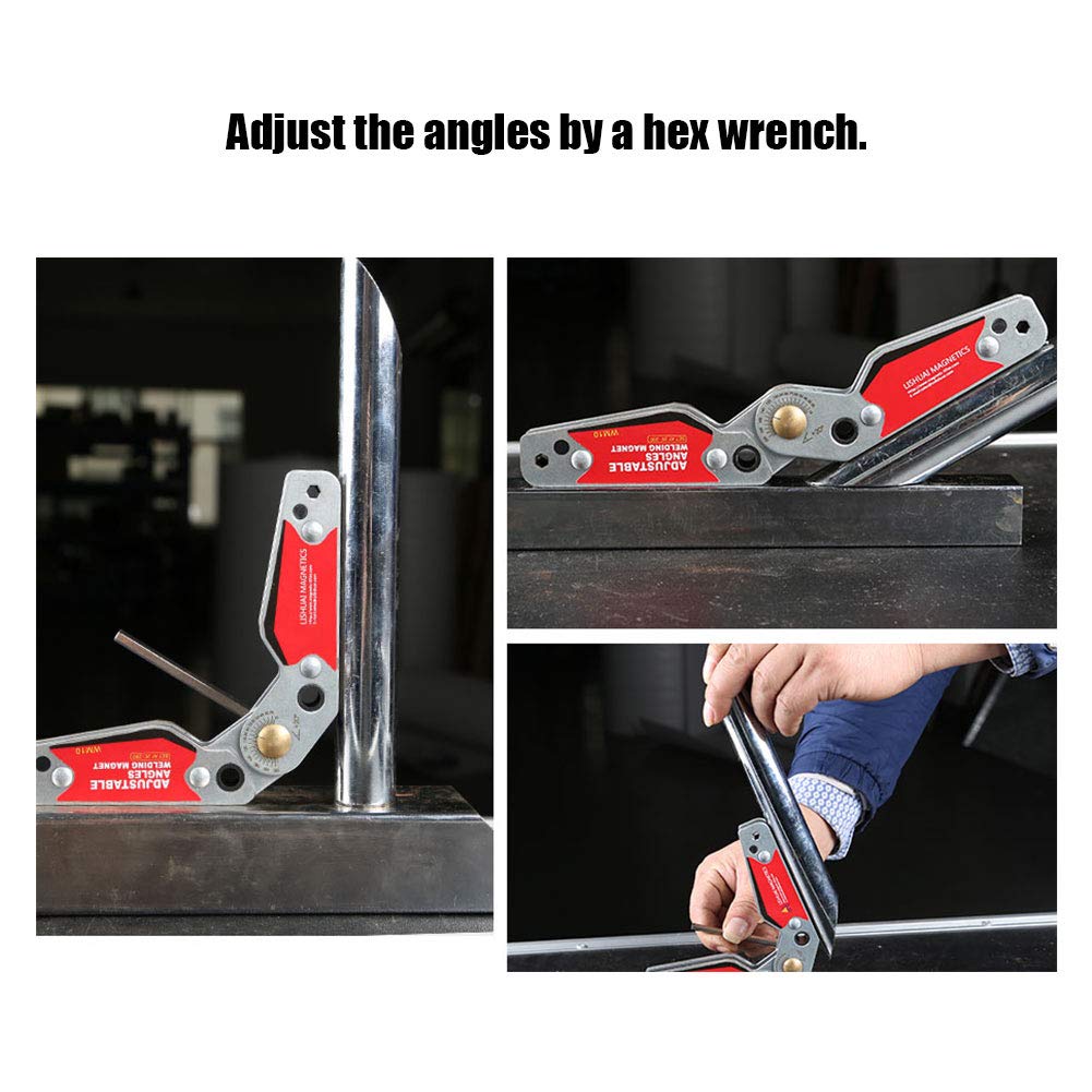 Schweissmagnethalter，Jectse 20 ° -200° Verstellbare Winkel Starke magnetische breite Adsorptionsfläc