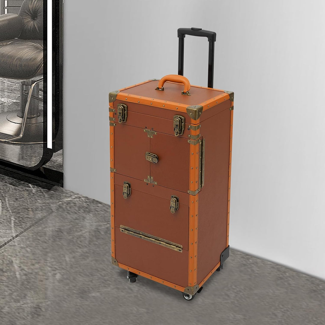 Kosmetikkoffer Gross, Kosmetikkoffer Trolley, Kosmetik Trolley Make up Koffer Schminkkoffer mit 360°