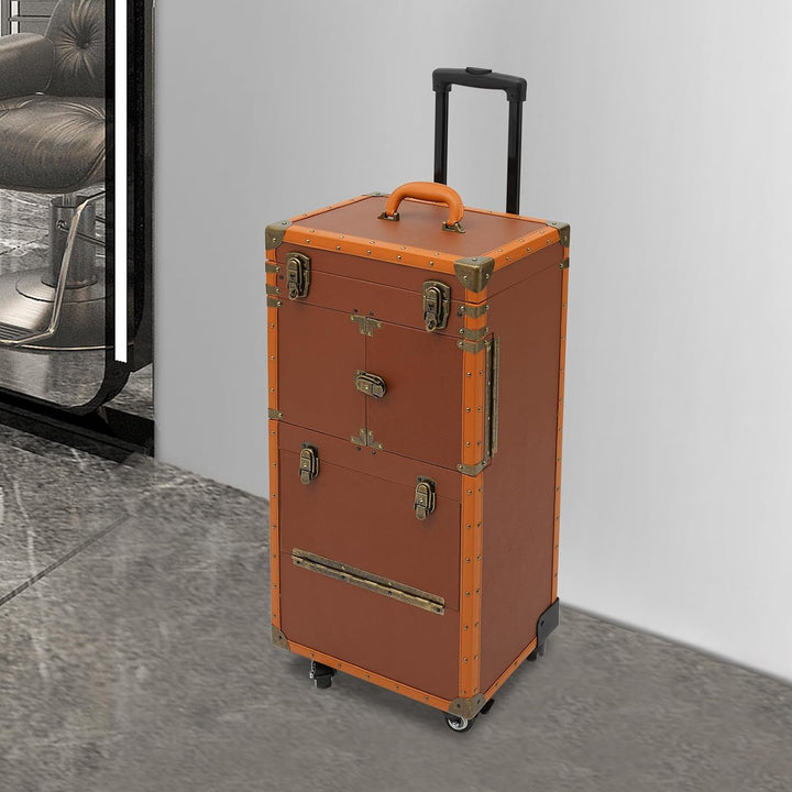 Kosmetikkoffer Gross, Kosmetikkoffer Trolley, Kosmetik Trolley Make up Koffer Schminkkoffer mit 360°
