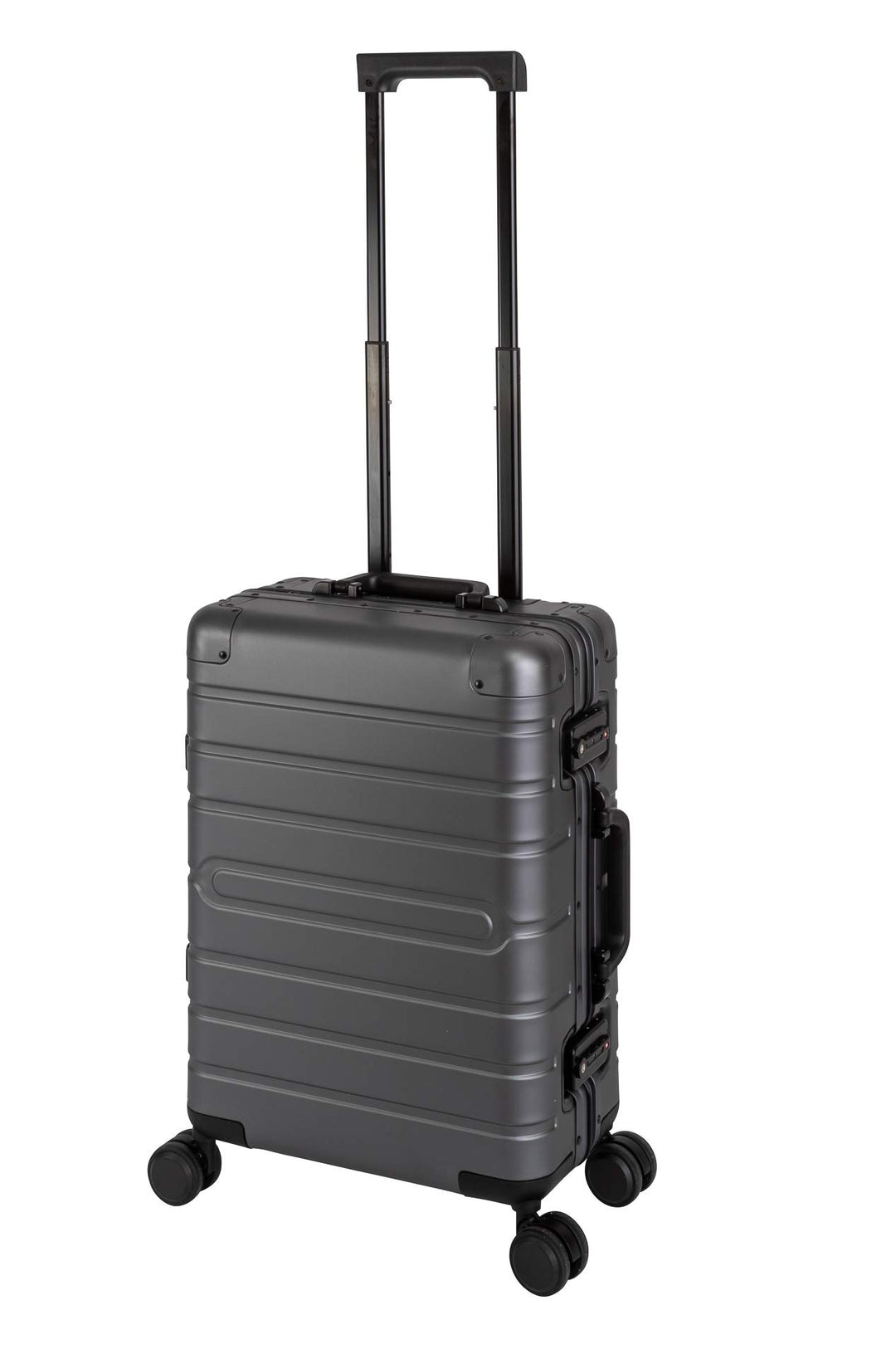 Travelhouse Oslo Alu Reisekoffer Graphit Dunkel Bordkoffer Hartschale Reisegepäck Reisetrolley Troll