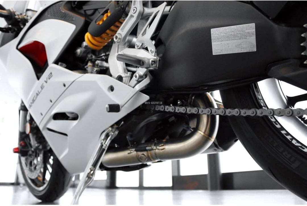 MIVV SLIP-ON STANDARD DELTA RACE Edelstahl kompatibel mit DUCATI PANIGALE V2 955 ccm ab Bj. 20